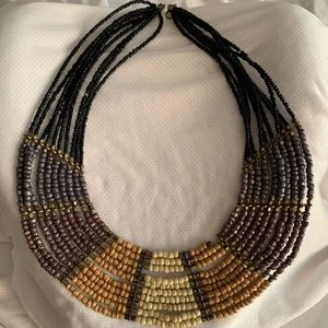 Bead statement necklace